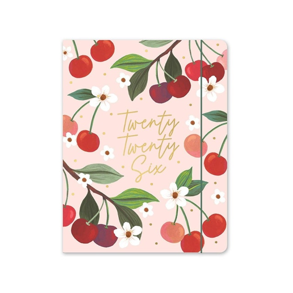 Orange Circle 2026 Wall Calendar Pocket Plus Fruit Flora