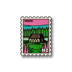 100% NZ Collectable Stamp Magnet Tekapo