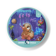 Kuwi the Kiwi Glowworm Glitter Round 100 Piece Puzzle
