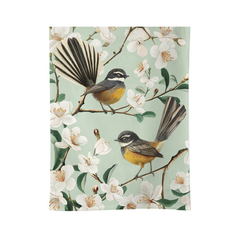 100%NZ Chatty Fantails Tea Towel