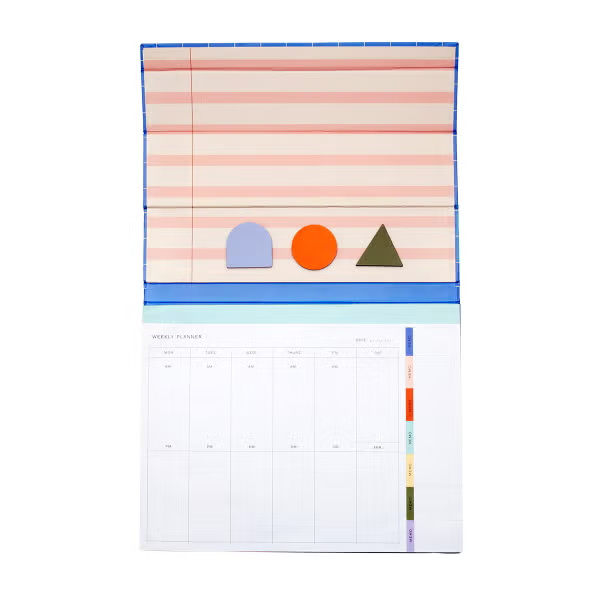 Kikkerland Inkerie Magnetic Weekly Desk Planner