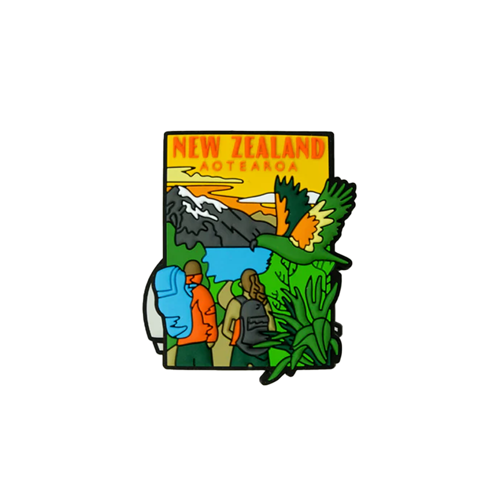 Moana Road Silicone New Zealand Magnet South Island Tramping