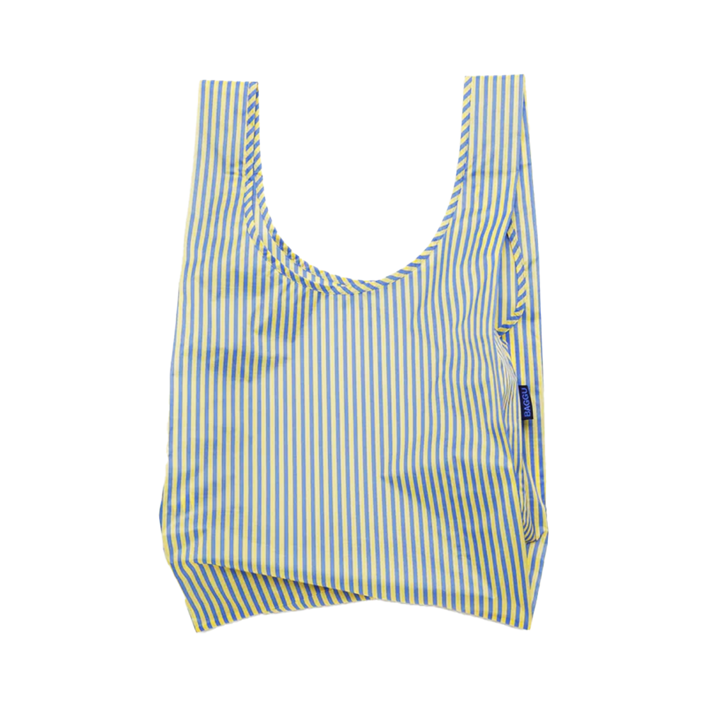 Baggu Standard Reusable Bag Blue Thin Stripe