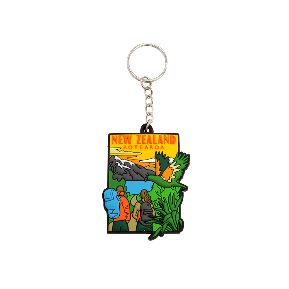 Moana Road Silicone Keyring New Zealand South Island Tramping