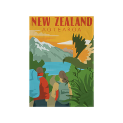 Moana Road Tea Towel South Island Tramping