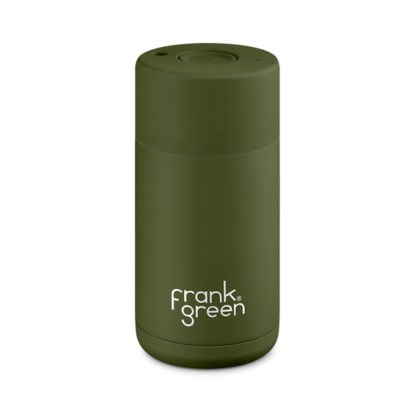 Frank Green Ceramic Reusable Cup 12oz Khaki