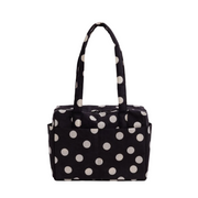 Baggu Everyday Cloud Bag Black and Cream Polka Dot