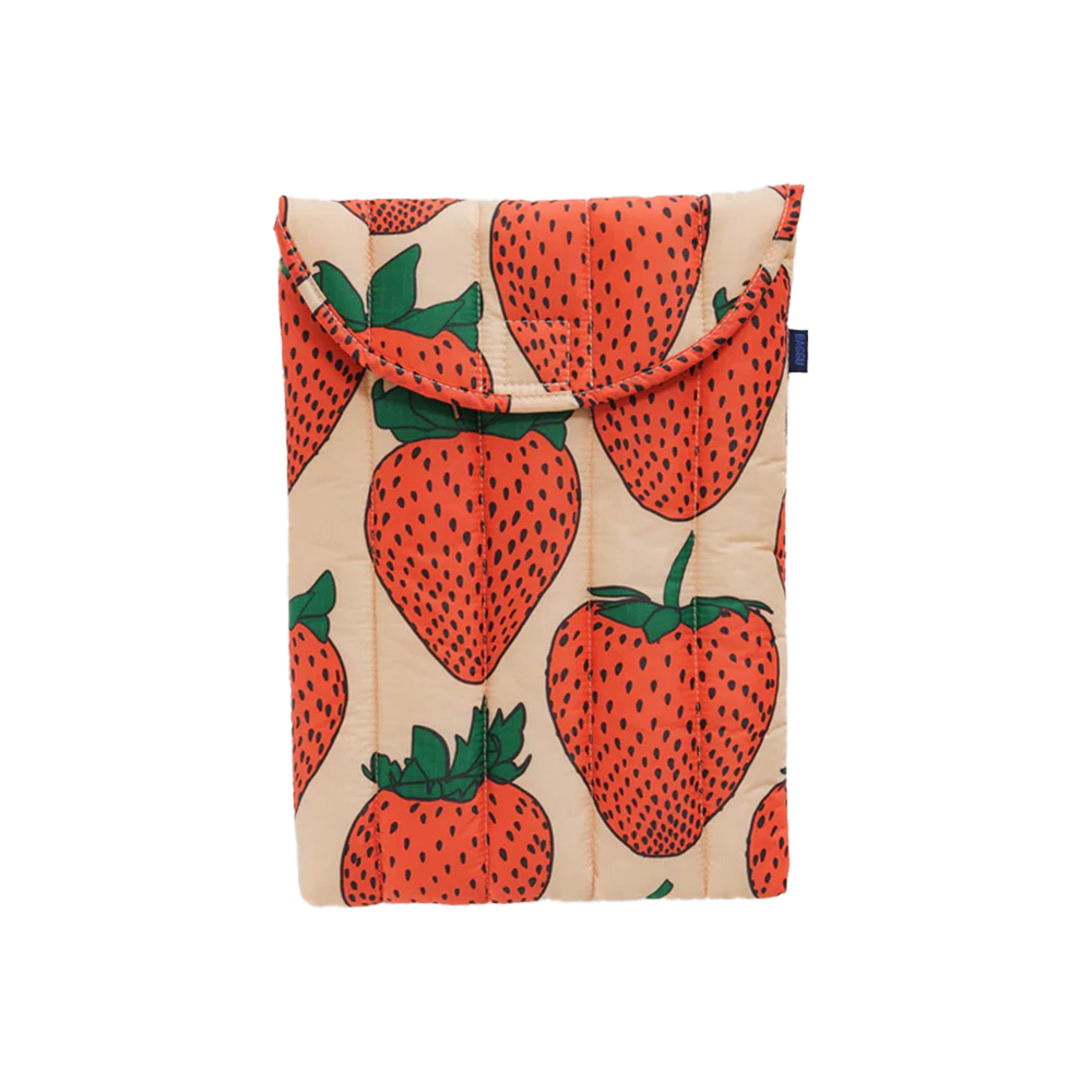 Baggu Puffy Laptop Sleeve 13/14 inch Strawberry