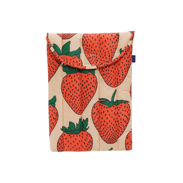 Baggu Puffy Laptop Sleeve 13/14 inch Strawberry