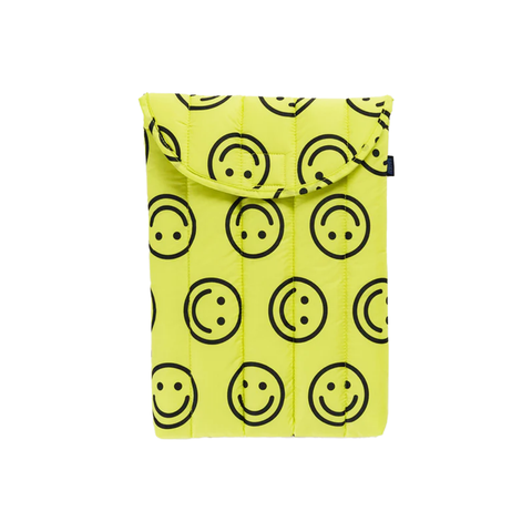 Baggu Puffy Laptop Sleeve 13/14 inch Yellow Happy