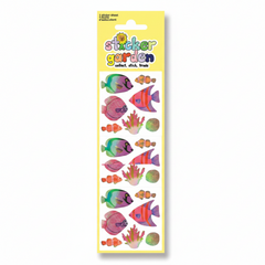 Sticker Garden Sheet Pearl Colourful Tropical Fish