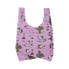 Baggu x Peanuts Standard Reusable Bag Pink Spike