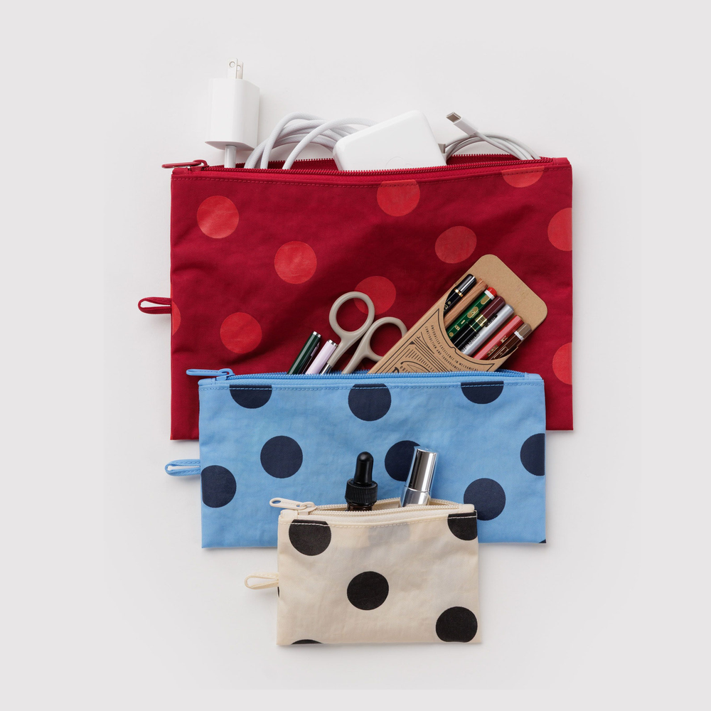 Baggu Flat Pouch Polka Dot