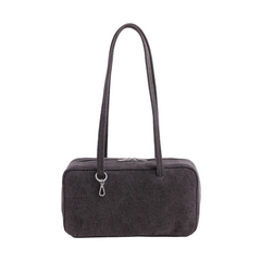 Baggu Denim Bowler Bag Washed Black Denim