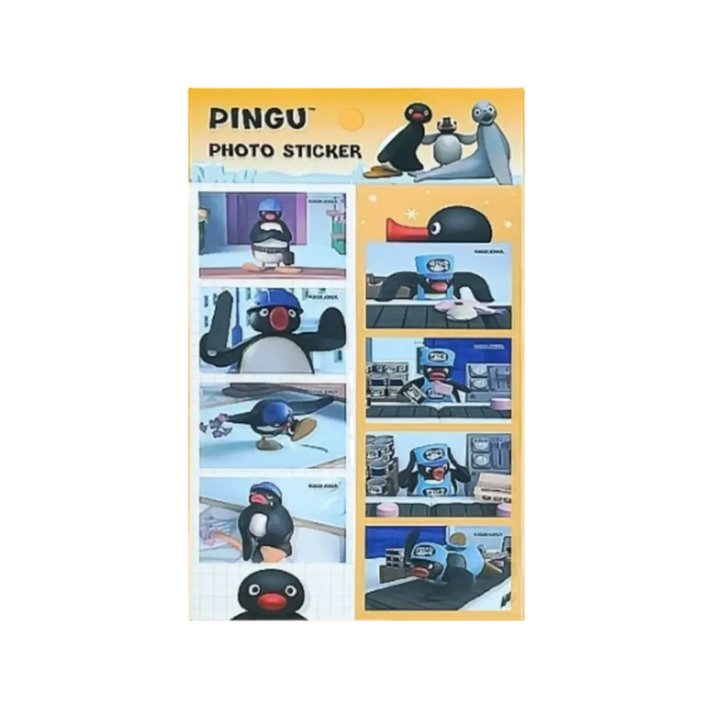 Pingu Photo Sticker Sheet Mini Photo Deco Daily Scene