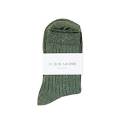 Le Bon Shoppe Her Glitter Socks Pine