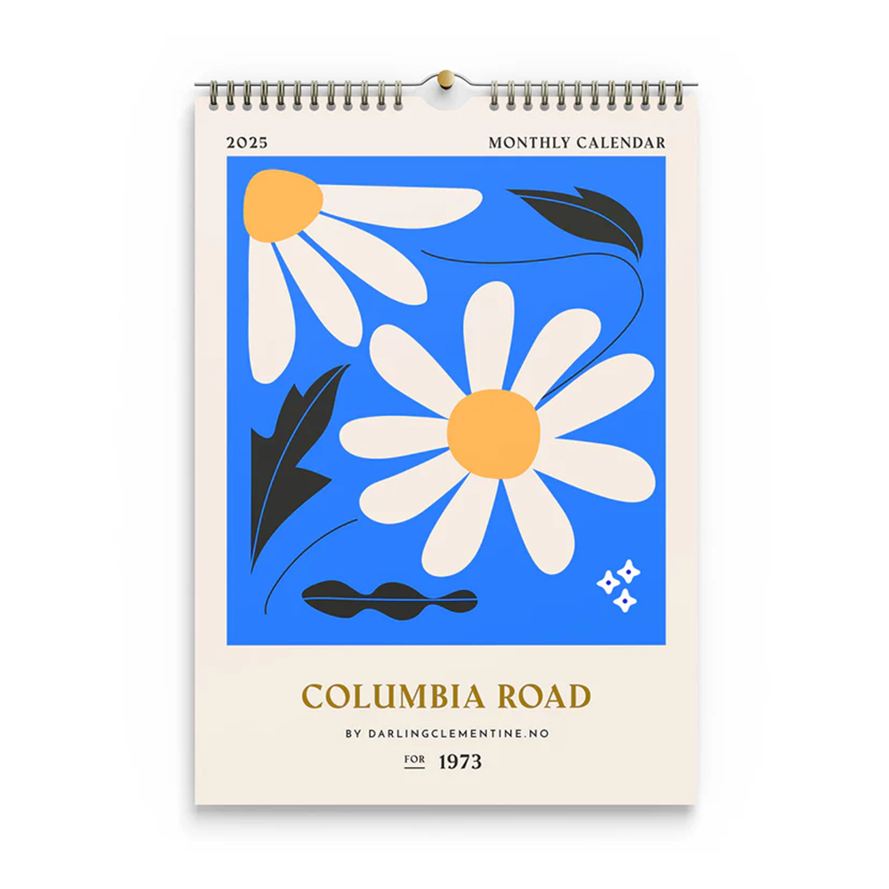 1973 Columbia Road 2025 Wall Calendar