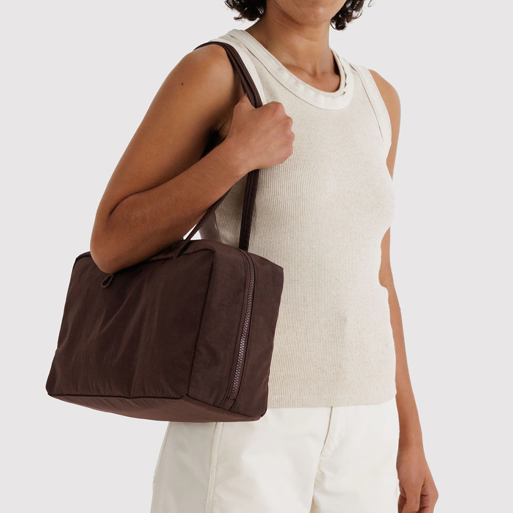 Baggu Nylon Bowler Bag Coffee