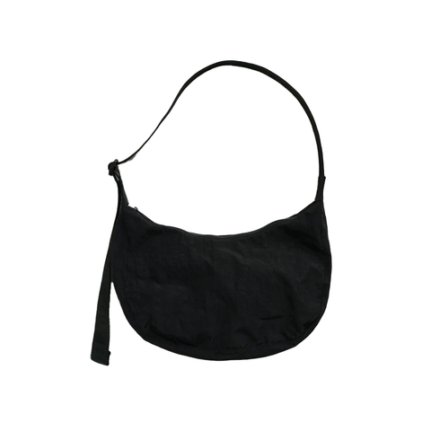 Baggu Medium Nylon Crescent Bag Black