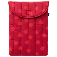 Baggu Puffy Laptop Sleeve 16 inch  Red Polka Dot
