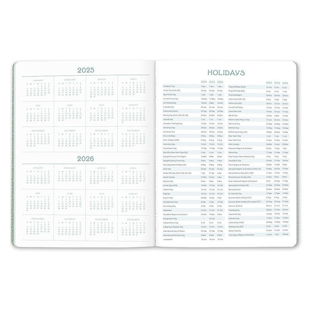 Orange Circle 2026 Just Right Monthly Planner Colour Block