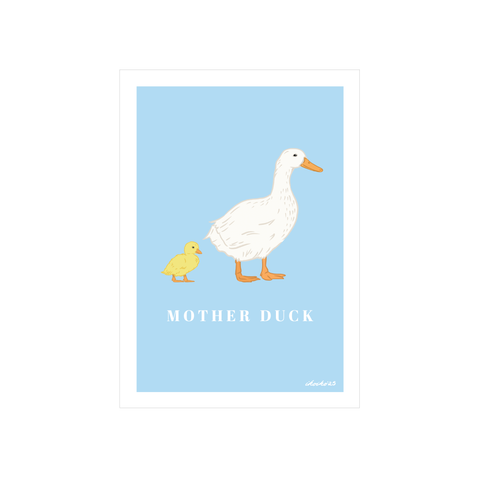 Iko Iko A4 Art Print Mother Duck