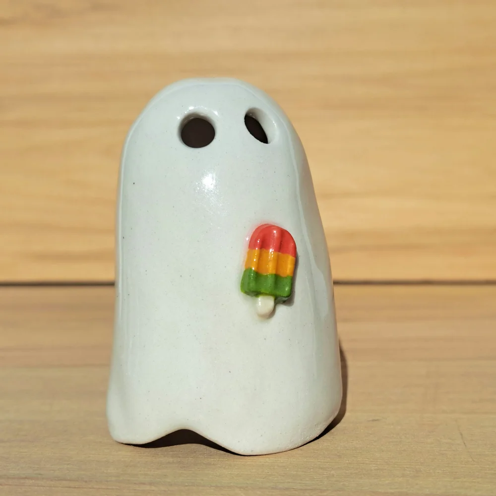 Lava Ceramics Boo Ghost Traffic Light