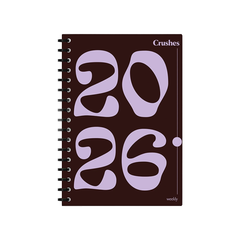 Chrushes 2026 Weekly Diary Plum