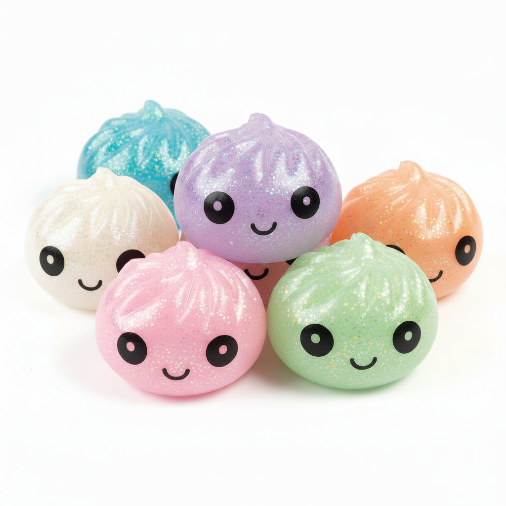 Mini Sugar Glitter Squishy Dumpling Asorted