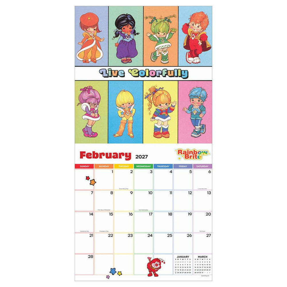 Rainbow Brite  2027  Wall Calendar
