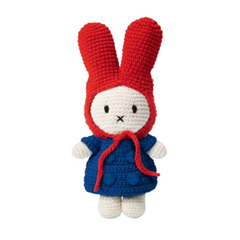 Just Dutch x Miffy Crochet Miffy Cuddly Blue Coat + Red Hat