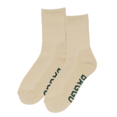 Baggu Ribbed Socks Ecru One Size