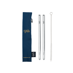 Frank Green Reusable Straw Pack in Pouch Deep Ocean