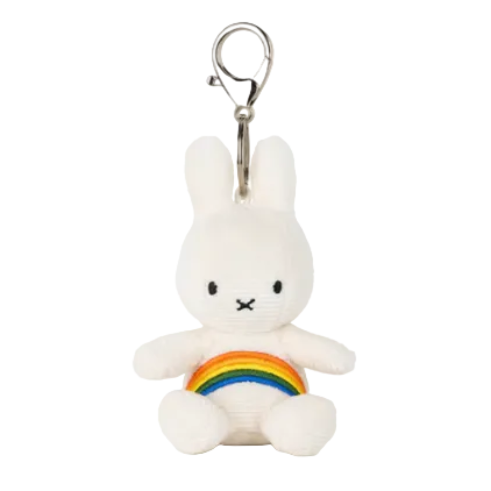 Bon Ton Toys x Miffy Keychain Corduroy Rainbow Offwhite