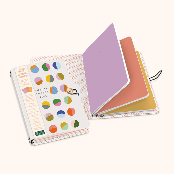 Orange Circle 2025 Monthly Planner Palette