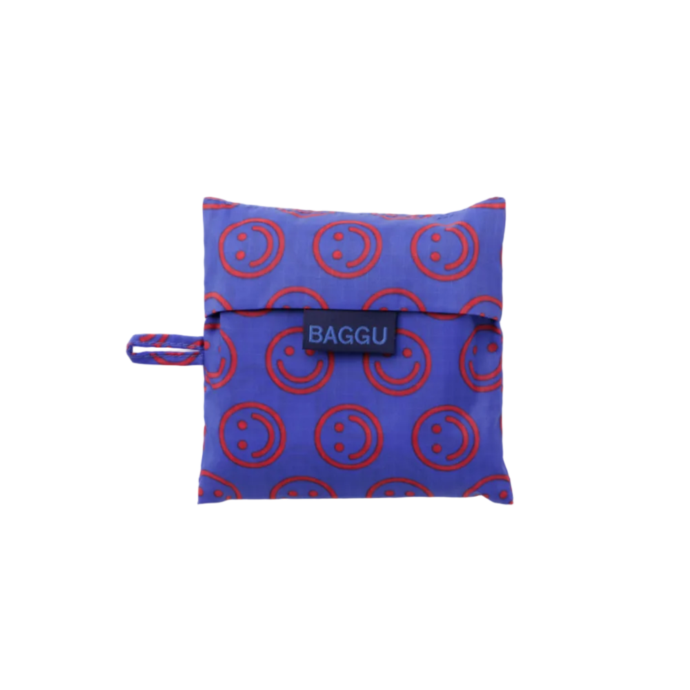 Baggu Standard Reusable Bag  Mini Cobalt Happy