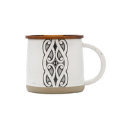 Moana Road X Miriama Grace-Smith Ceramic Mug with Wooden Coaster Lid Stone