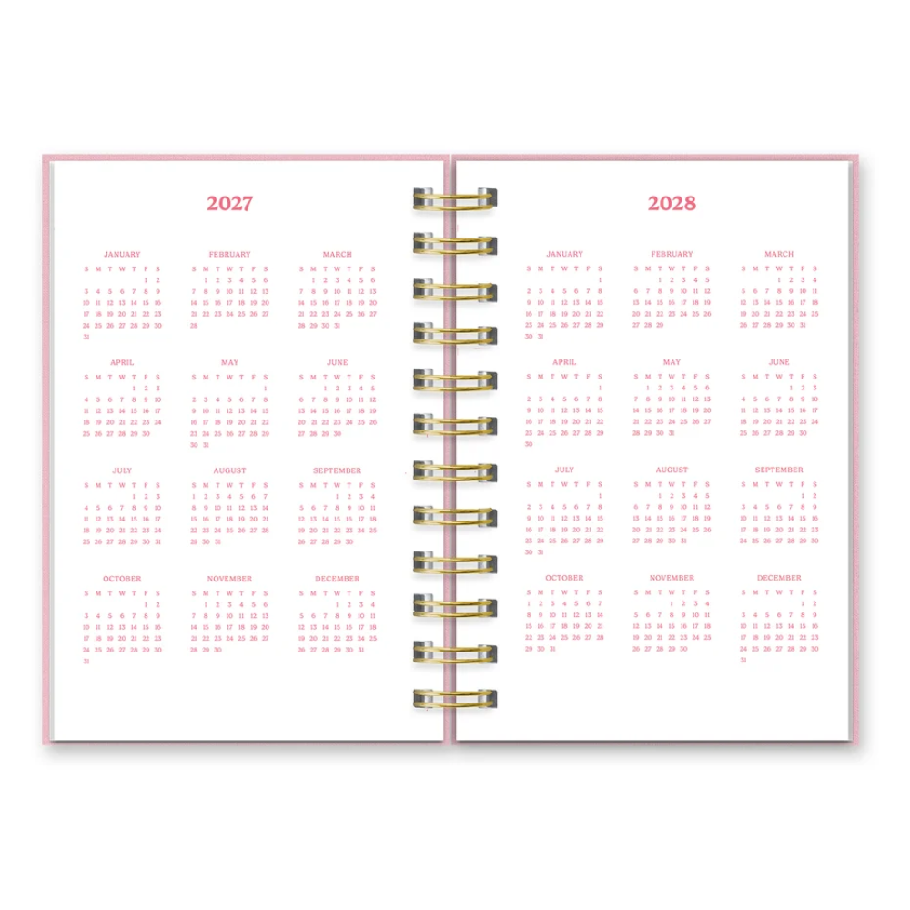 Orange Circle Studio 2027 Spiral Pocket Planner Emery Berry Bliss