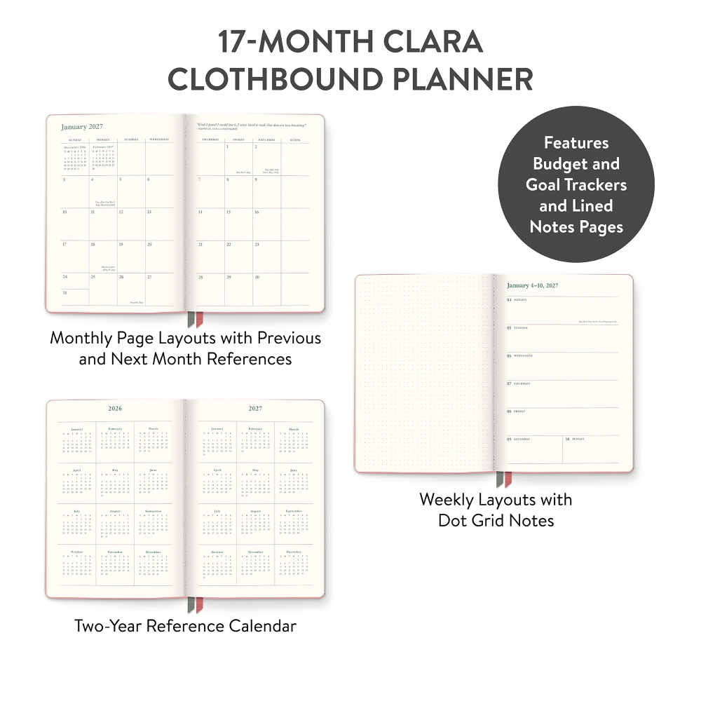 Orange Circle Studio 2027 Clara Clothbound Planner Age of Romance