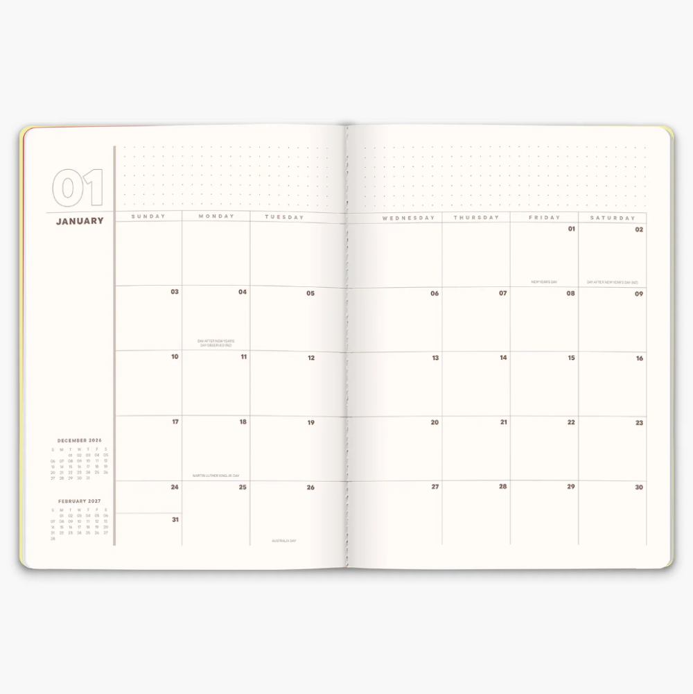 Saturday Sundae 2027 Weekly Planner Sprinkles Limoncello