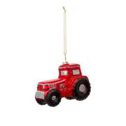 Moana Road Glass Christmas Tree Decoration Tractor
