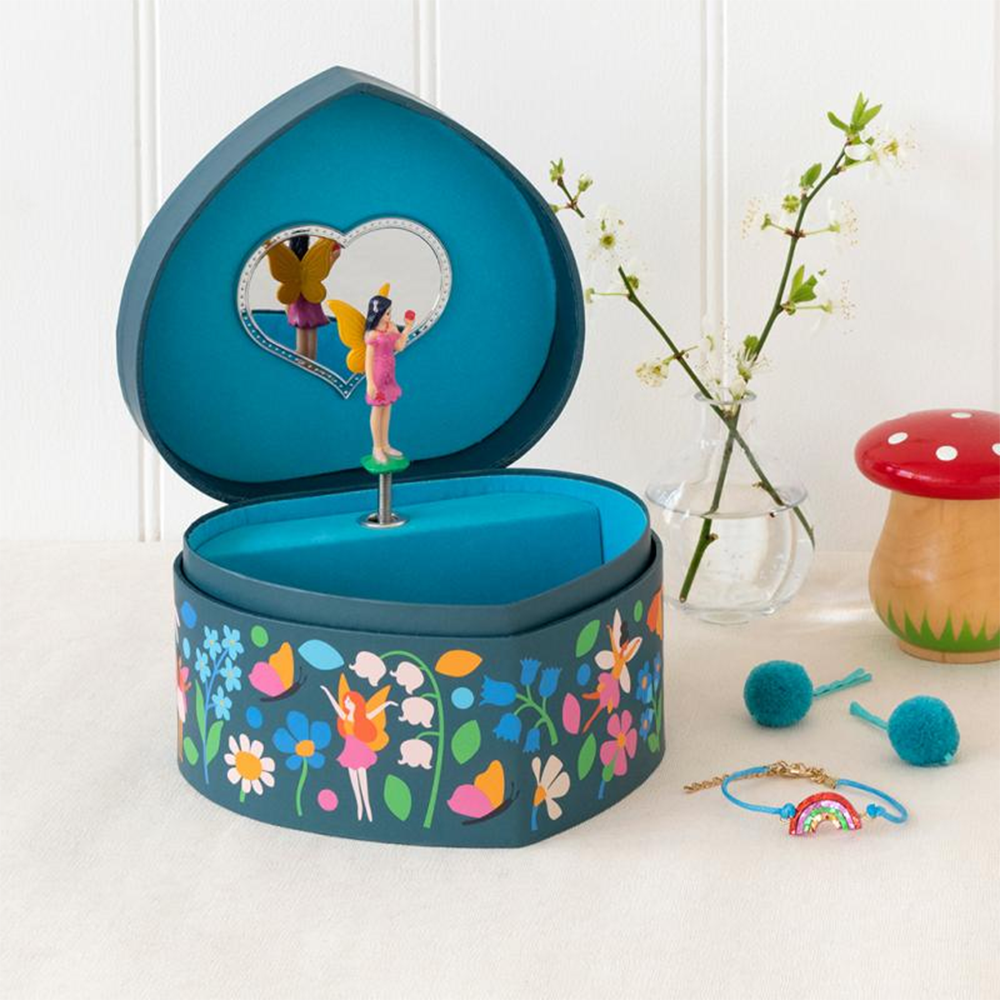 Rex Musical Jewellery Box Fairies in the Garden