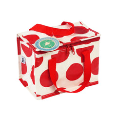 Rex Insulated Lunch Bag Red on White Spotlight