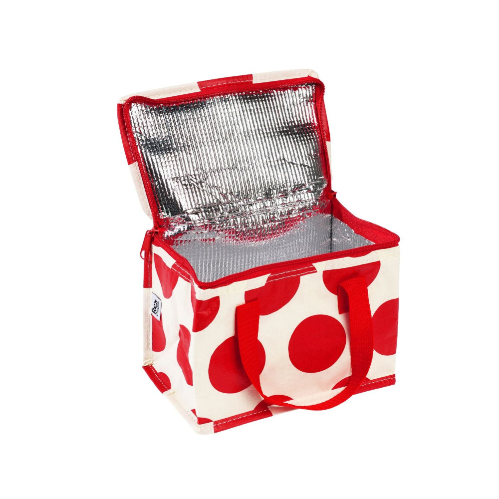 Rex Insulated Lunch Bag Red on White Spotlight