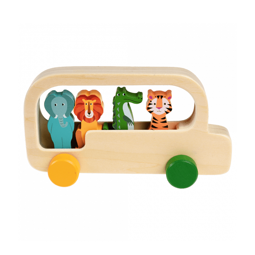 Rex LondonLondonColourful Creatures Wooden Bus