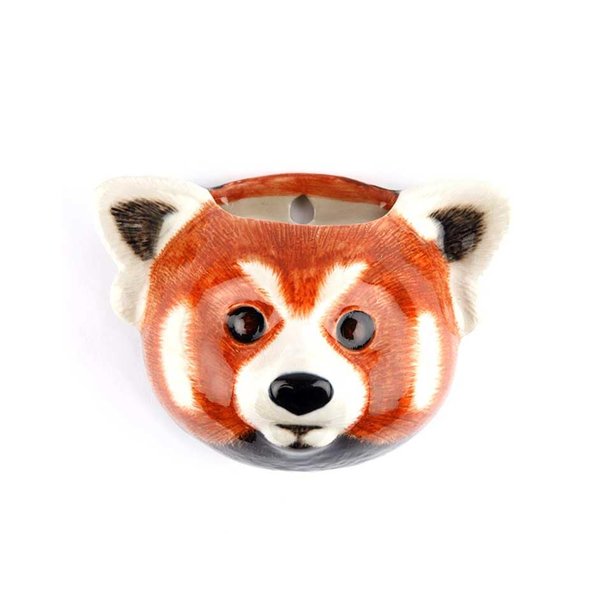 Quail Red Panda Wall Vase Small