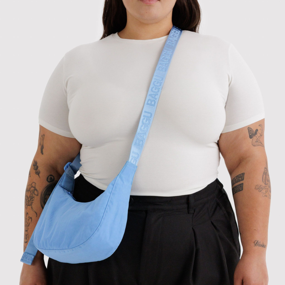 Baggu Small Nylon Crescent Bag Piscine