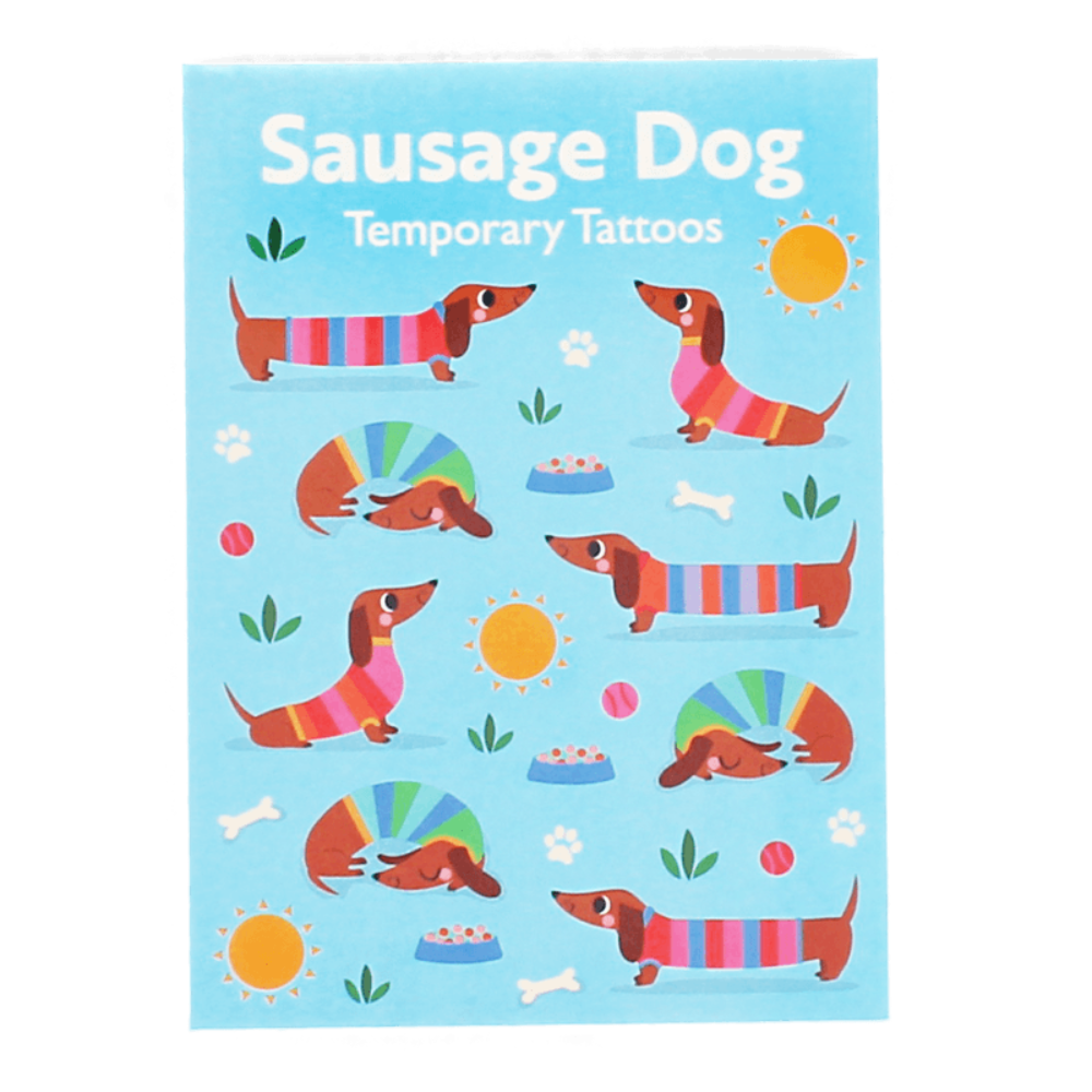 Rex London Temporary Tattoos Sunny Sausage Dog