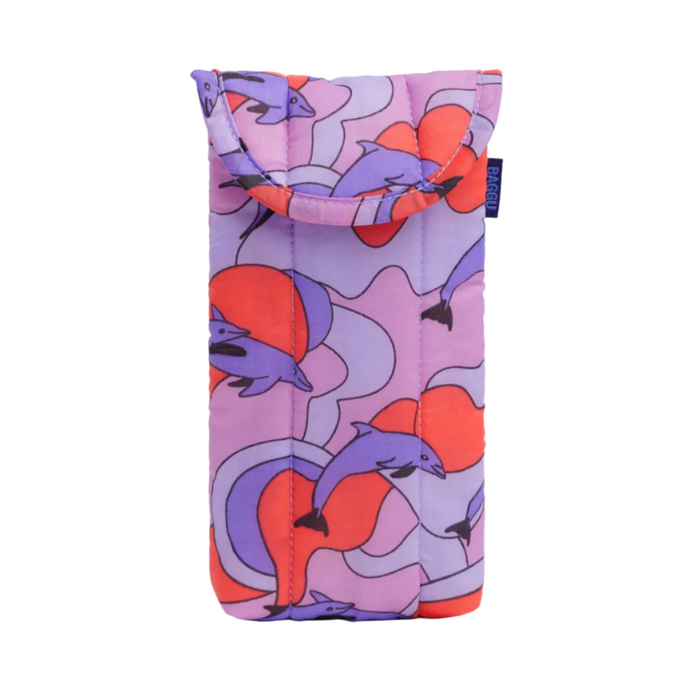 Baggu Puffy Glasses Sleeve Dolphins