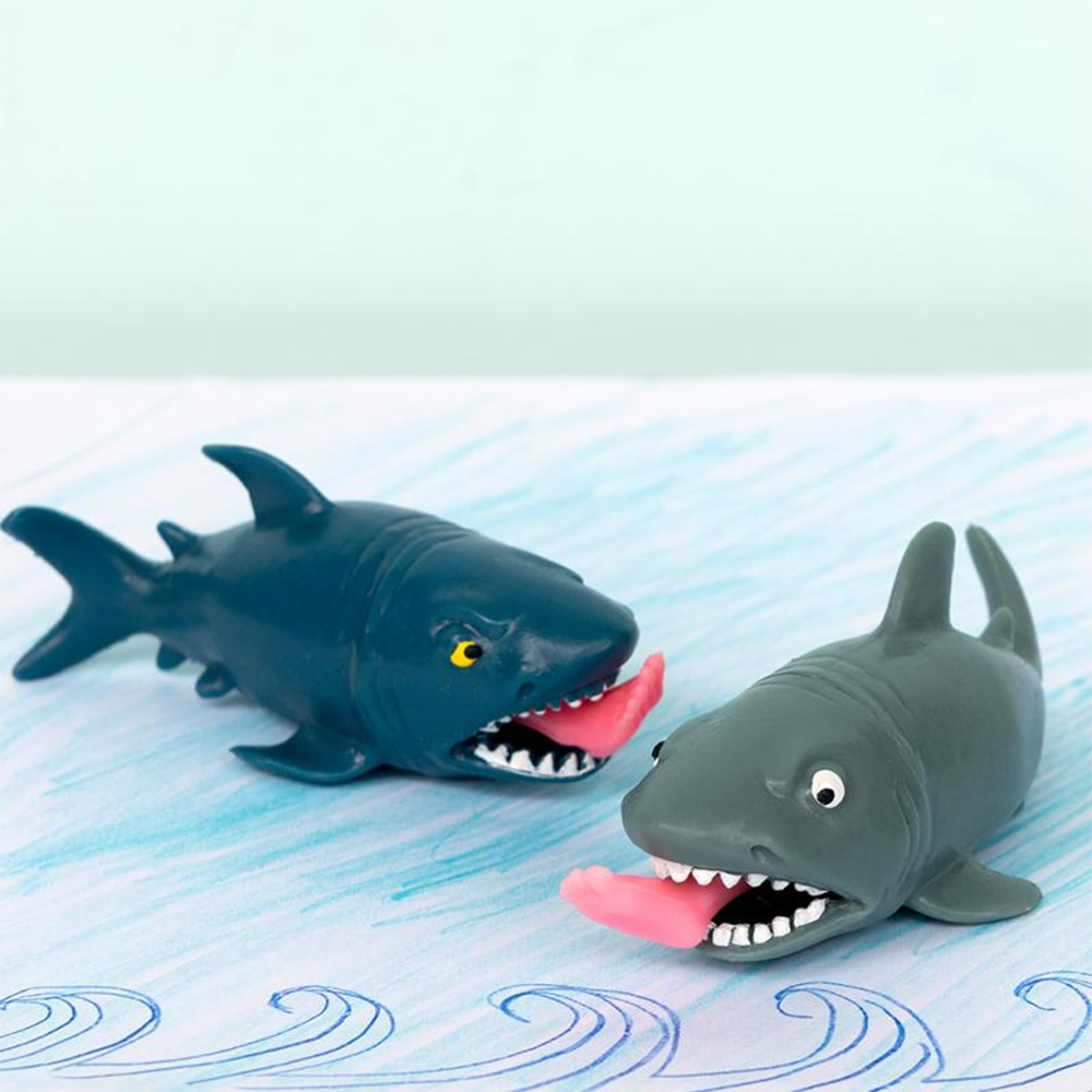 Rex Leg-Biting Shark Squeezy Toy Assorted